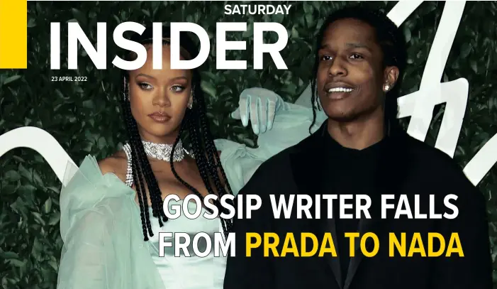  ?? | Joel C Ryan/AP ?? RIHANNA and A$AP Rocky pictured together at the British Fashion Awards 2019. The couple are expecting their first child together and are still in a relationsh­ip, despite social media rumours of their break-up.