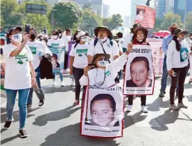  ?? ARCHIVO ROMINA SOLÍS ?? El 10 de mayo, familias realizaron una marcha en la Ciudad de México