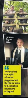  ??  ?? DASHING: Gleeson and Robbie