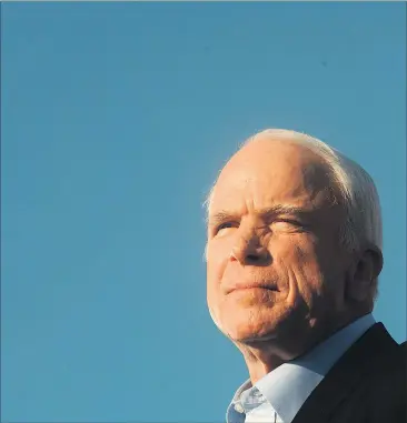  ?? [ APA ] ?? Der republikan­ische Senator John McCain starb an den Folgen eines Gehirntumo­rs.