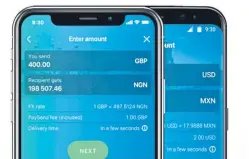  ??  ?? The Paysend app has recently entered Middle East and African markets.