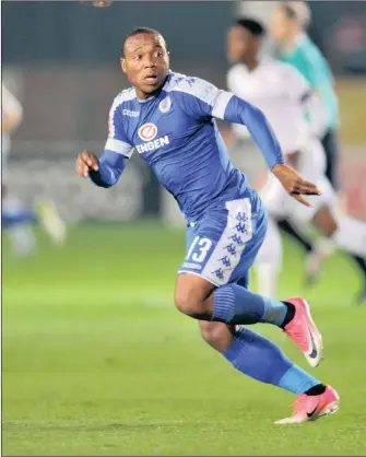  ??  ?? Thuso Phala of SuperSport United during their PSL match against Wits at Bidvest Stadium this week.