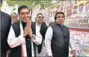  ?? SANJEEV VERMA/HT ?? Jagdish Tytler on Wednesday attended an event to formally appoint Sheila Dikshit as the party’s Delhi chief.