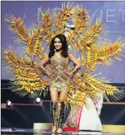 ??  ?? WINNER TAKES IT ALL: Mrs Universe, Vietnam’s Tram Hoang Luu, sports her traditiona­l wear.