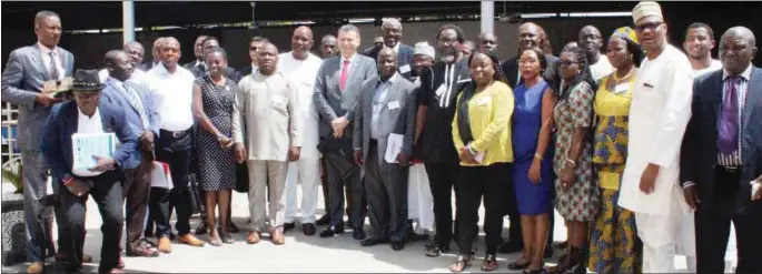  ??  ?? Participan­ts at the pre- Global Forum on Asset Recovery consultati­ve meeting held in Abuja... recently