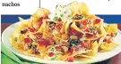  ?? ?? Plate of loaded nachos
TOSTADAS: