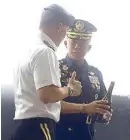  ??  ?? US Pacific Command Deputy Commander Lt. Gen. Bryan Fenton and Philippine Air Force Commanding General Lt. Gen. Edgar Fallorina.