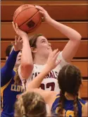  ?? ?? Clear Lake senior Abby Mertle is a first-team selection on the All-County girls basketball team.