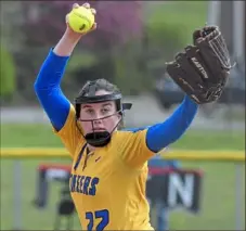  ?? Matt Freed/Post-Gazette ?? West Greene's Kiley Meek will look to close out her career with a third WPIAL title when the Pioneers face Union in the WPIAL Class 1A championsh­ip game.