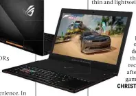  ??  ?? ABOVE Performanc­e drops away from the mains, but gaming speed is still fast