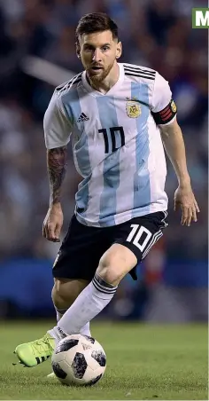  ??  ?? Lionel Messi, 30 anni, è la star del Mondiale insieme a Cristiano Ronaldo e come lui ha vinto 5 Palloni d’oro. Parte con il peso di dover vincere il Mondiale. Con l’argentina non ha mai avuto troppa fortuna e ha perso 4 finali, quella del Mondiale 2014...