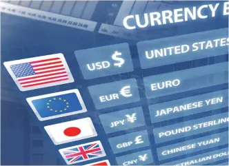  ??  ?? From above left: Beware the fine print for plastic; for popular currencies rates are usually competitiv­e; always check bundles or rolls of notes from money changers