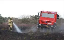  ?? FOTO KLU ?? Een hectare natuur ging zondag in vlammen op.