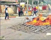  ?? SANTOSH KUMAR/HT ?? Aspirants during a protest against the Agnipath scheme, in Bihar’s Muzaffarpu­r on Wednesday.