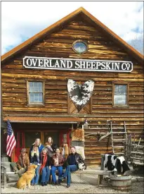  ?? Courtesy image ?? The staff at Overland Sheepskin Company’s flagship store in Taos.