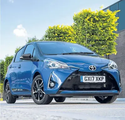  ??  ?? The entry-level hybrid Toyota Yaris, the Active model, is a lot of car for the money.