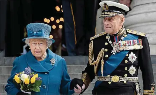  ?? Foto: dpa ?? 2020 war kein einfaches Jahr für die Queen und ihren Mann, Prinz Philip.