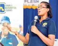  ??  ?? Contribute­d Jacqueline ShawNichol­son, communicat­ions and client services manager at Jamaica National Small Business Loans.