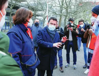  ?? EFE ?? El president Aragonès ayer durante su viaje oficial a Alemania