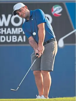  ?? Picture: Getty Images ?? Francesco Molinari during yesterday’s pro-am at Jumeirah Golf Estates, Dubai.