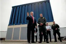  ?? PHOTO: AP ?? Donald Trump has suggested that the Pentagon could fund his proposed wall along the border with Mexico, citing a ‘‘national security’’ risk.