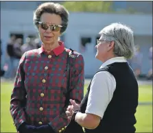  ??  ?? The Princess Royal showed great interest in the Highland dance section.