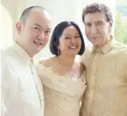  ?? ?? Pepper and Maurice with First Lady Liza Araneta Marcos, who attended Maurice’s wake with President Bongbong Marcos