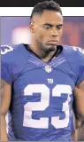  ??  ?? RASHAD JENNINGS Released by the Giants