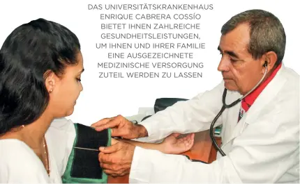  ??  ?? Dr. Roberto Alvarez Hernández, Leiter der Krankensst­ation für internatio­nale medizinisc­he Betreuung und Spezialist Ersten Grades in Orthopädie und Traumatolo­gie