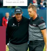  ??  ?? Henrik Stenson after his superb Troon win in 2016