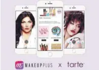  ??  ?? Meitu and Tarte partner for virtual make-up try-on.