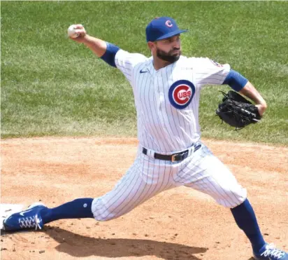  ?? AP ?? Cubs starter Tyler Chatwood yielded one run and three hits, struck out eight and walked two Sunday against the Brewers.