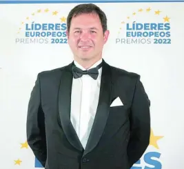  ?? ?? Javier Viada Arroyo, en un momento de los Premios Líderes Europeos