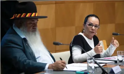  ?? Photograph: Mike Bowers/The Guardian ?? Patrick Dodson and Linda Burney said there was no need for taxpayers to pay for a pamphlet to be sent to every Australian household before the Indigenous voice to parliament referendum.