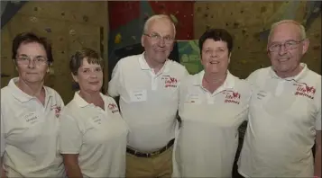  ??  ?? The team representi­ng Louth (l-r) Monica Fitzgerald, Louisa Cuthbert, James Kerr, Catherine White, and Michael Cumiskey.