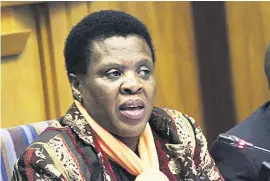  ?? Picture: Gallo Images ?? WORRIED. Zukiswa Rantho of parliament’s public enterprise­s portfolio committee has received a threatenin­g phone call.