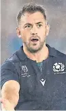  ??  ?? Greig Laidlaw was delighted to see the doom and gloom of the first week lifted after the win over Samoa on Monday.