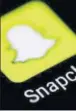  ?? REUTERS FILE ?? The Snapchat app on a phone screen.