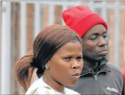  ?? Picture: FREDLIN ADRIAAN ?? SHATTERING NEWS: Zola Adoons, mother of 17-year-old Siyasanga Adoons, and the teen’s stepfather, Kassim Alick