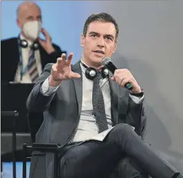  ?? EFE ?? Pedro Sánchez, ayer en la Cumbre del Empleo de Oporto.