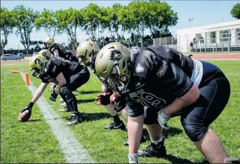  ??  ?? Dans le cadre de son développem­ent, le club inaugurera dès cette rentrée son académie de football américain...