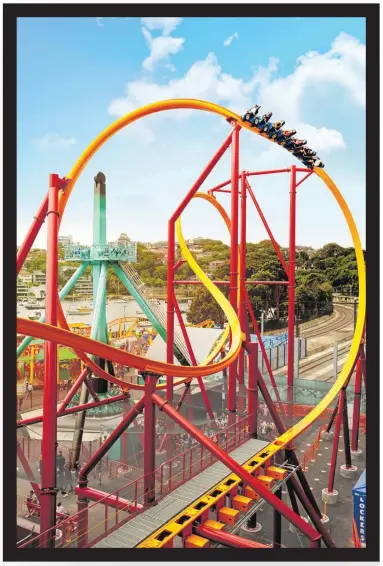  ?? Picture: SUPPLIED ?? The Big Dipper at Luna Park Sydney.