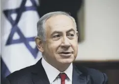  ??  ?? 0 Benjamin Netanyahu has thanked Donald Trump for his speech