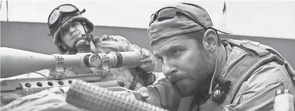  ?? NONE WARNER BROS. PICTURES ?? Bradley Cooper was Chris Kyle in “American Sniper.”