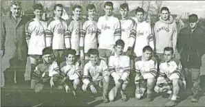  ?? SUBMITTED PHOTO BY RON MACDONALD ?? Shown here are the members of the St Agnes High School ‘B’ Soccer team, Nova Scotia Soccer champs of 19621963. This team will be inducted into the New Waterford Sports Hall of Fame and Heritage during a special ceremony at the KOC hall today at 7 p.m.,...