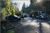  ?? PETER ARMSTRONG PHOTO ?? The bridge that allowed some residents of Creekside Cabins to evacuate last month was provided to Mendocino County by the city of Ukiah.