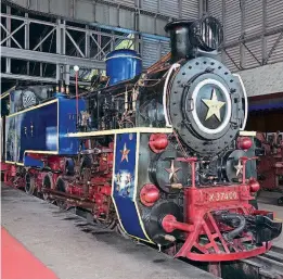  ?? ?? Ready to roll: New Nilgiri Mountain Railway X class No. X-37400 in the Golden Rock workshop. MINISTRY OF RAILWAYS