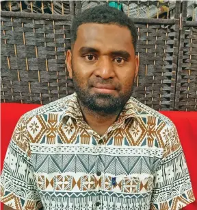  ?? Sampras Anand ?? Black Pebbles Visuals and Events, Director, Jackson Tuvici, 30, is ready to launch many entertainm­ent based events in Labasa this year. Photo: