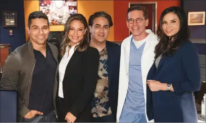  ?? ?? Wilmer Valderrama, Vanessa Lachey, Jason Antoon, Brian Dietzen and Katrina Law in “NCIS”