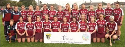  ??  ?? The St. Martin’s squad before Saturday’s Senior camogie championsh­ip final in Bellefield.